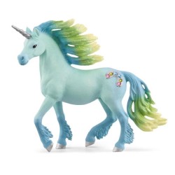 Figurine Licorne étalon Barbe a papa, Doux pelage, SCHLEICH 70722