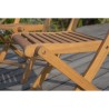 Lot de 4 chaises de jardin pliantes - EDEN - Bois Eucalyptus FSC - 57,5 x 46,...