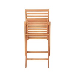 Lot de 4 chaises de jardin pliantes - EDEN - Bois Eucalyptus FSC - 57,5 x 46,...