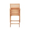 Lot de 4 chaises de jardin pliantes - EDEN - Bois Eucalyptus FSC - 57,5 x 46,...