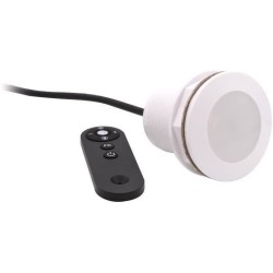 Spot LED blanc et couleur UBBINK pour piscines - livré avec transfo et téléco...