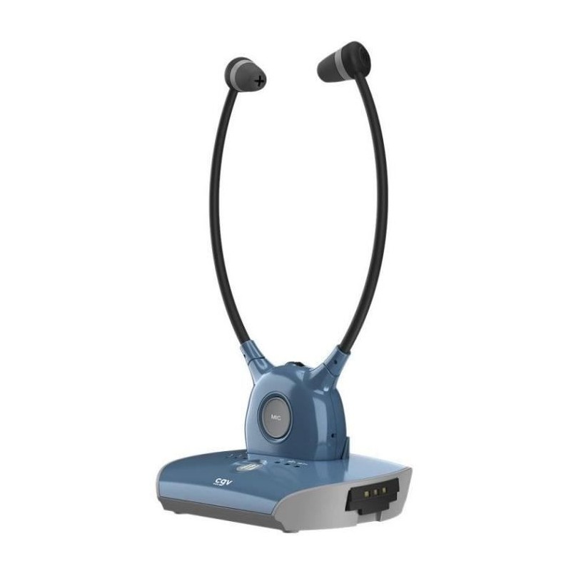 Casque sans fil TV/HIFI - CGV - DOLFIN SAPHIR - Assistant auditif - Micro int...