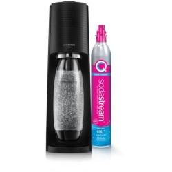 Machine a soda et eau pétillante SODASTREAM - TERRA Noire - 1 bouteille compa...