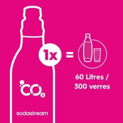 Machine a soda et eau pétillante SODASTREAM - TERRA Noire - 1 bouteille compa...