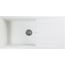 STRADOUR Evier a encastrer CUBE, en SMC BLANC UNI - 17,  1 bac, dim. 100 * 50...