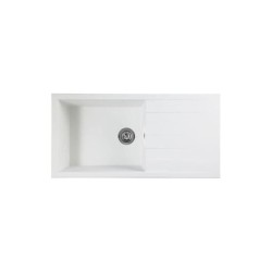 STRADOUR Evier a encastrer CUBE, en SMC BLANC UNI - 17,  1 bac, dim. 100 * 50...