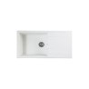 STRADOUR Evier a encastrer CUBE, en SMC BLANC UNI - 17,  1 bac, dim. 100 * 50...