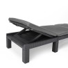 Bain de soleil - Allibert by KETER – DAYTONA – en résine imitation rotin tres...
