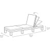 Bain de soleil - Allibert by KETER – DAYTONA – en résine imitation rotin tres...