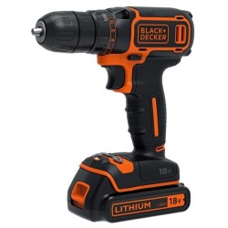 Kit perceuse visseuse sans fil - 18V - BLACK+DECKER - BDCDC18BAFC-QW - 2 batt...