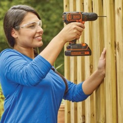 Kit perceuse visseuse sans fil - 18V - BLACK+DECKER - BDCDC18BAFC-QW - 2 batt...