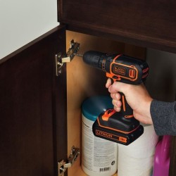 Kit perceuse visseuse sans fil - 18V - BLACK+DECKER - BDCDC18BAFC-QW - 2 batt...