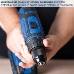 Coffret perceuse visseuse sans fil C-DTB74/2-X - 50Nm mandrin 13mm + 74 acces...