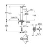 Mitigeur monocommande Lavabo Taille XL GROHE Start Classic Chromé