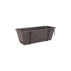 ARTEVASI Kit Jardiniere VENEZIA avec réserve d'eau - Gris anthracite - 10L - ...
