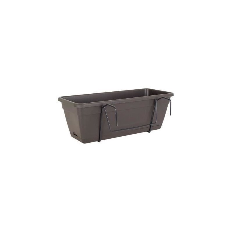 ARTEVASI Kit Jardiniere VENEZIA avec réserve d'eau - Gris anthracite - 10L - ...