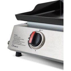 COOKING BOX Plancha gaz  CALI - 4 feux - 9,6 kW - 82x45x22 cm - Surface de cu...