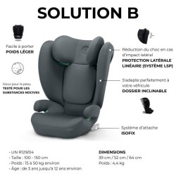 Siege auto Cbx by Cybex Solution B i-Fix 3 a 12 ans - 15 a 50 kg - 100 a 150 ...