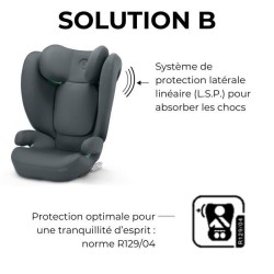 Siege auto Cbx by Cybex Solution B i-Fix 3 a 12 ans - 15 a 50 kg - 100 a 150 ...