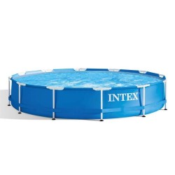Kit Piscine hors sol tubulaire INTEX - Metal Frame - 366 x 76 cm - Ronde (Liv...