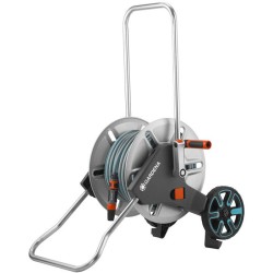 Enrouleur de tuyau GARDENA CleverRoll M métal – Tuyau Classic 25m Ø15mm – Ada...