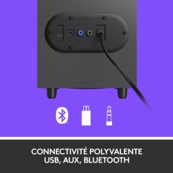 Enceinte PC - Sans fil - Logitech - Z407 - Noir