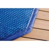 Bâche a bulles pour piscine bois UBBINK octogonale 360 - Bleue - 400 microns
