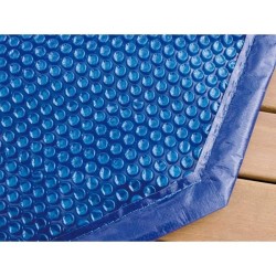 Bâche a bulles pour piscine bois UBBINK octogonale 360 - Bleue - 400 microns