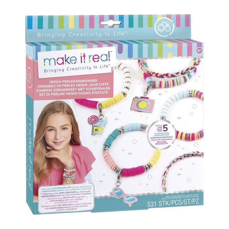 Make It Real - Bijoux Heishi Jours d'Été - Fabrication de bijoux enfants - De...