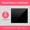 Table de cuisson induction OCEANIC 3 foyers L60 x P52 cm OCEATI3Z7B