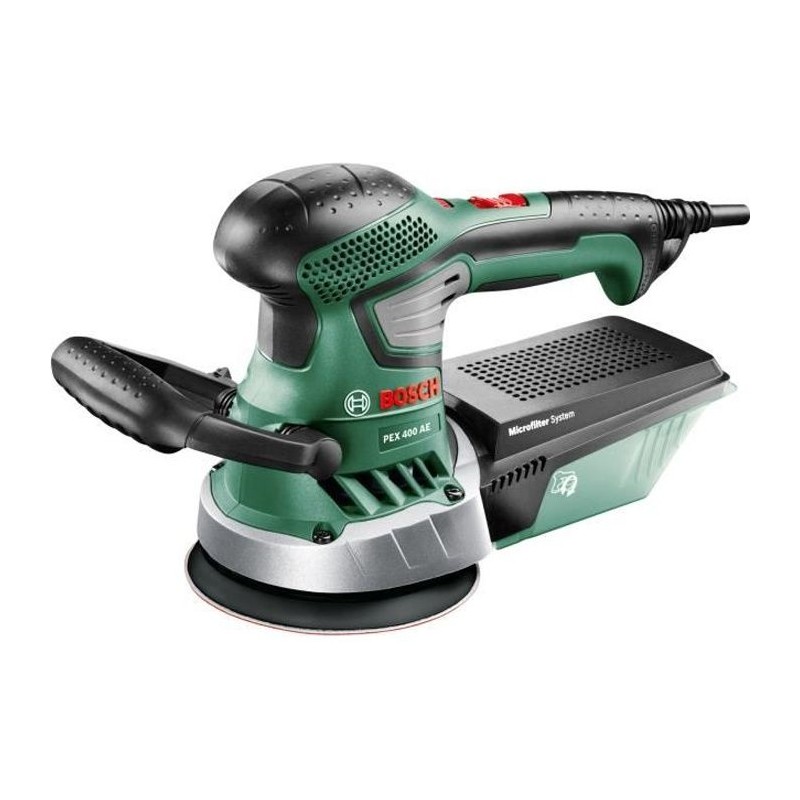 Ponceuse excentrique filaire Bosch - PEX 400 AE (350W, livrée avec coffret de...