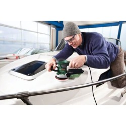 Ponceuse excentrique filaire Bosch - PEX 400 AE (350W, livrée avec coffret de...