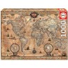 Puzzle Mappe monde, 1000 pieces, Voyage et cartes, EDUCA 15159