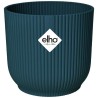 ELHO Pot de fleurs Rond VIBES - Ø22 x H20,16 cm - Plastique - Bleu Foncé