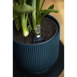 ELHO Pot de fleurs Rond VIBES - Ø22 x H20,16 cm - Plastique - Bleu Foncé