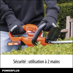 Taille-Haie Batterie Dual Power - DUAL POWER - POWDPG75320 - Lame de 580 mm -...