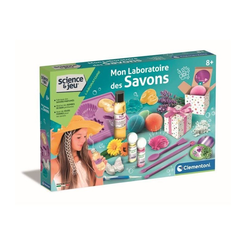 Jeu de création de savons - CLEMENTONI - Mon laboratoire des savons -