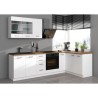 ATLAS Meuble haut 2 portes battantes - Décor blanc - L80 x P31 x H72