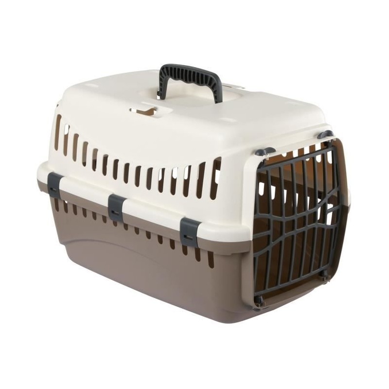 KERBL - Box de transport pour chien - EXPEDITION - 48x32x32cm - Creme et taup...