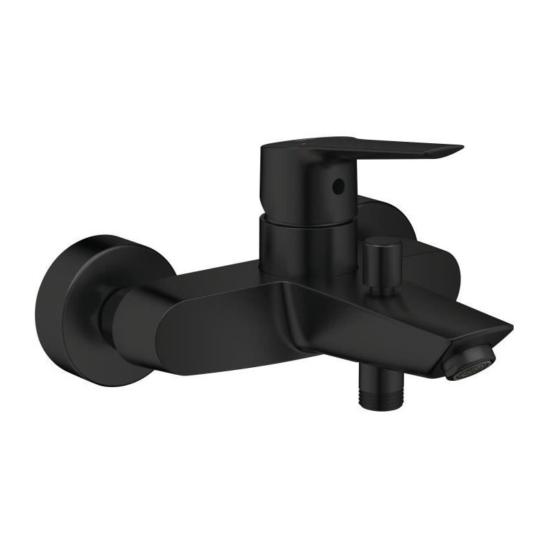 Mitigeur monocommande bain/douche - GROHE Start - Noir mat - Montage mural ap...
