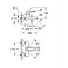 Mitigeur monocommande bain/douche - GROHE Start - Noir mat - Montage mural ap...
