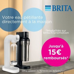 Machine a soda BRITA - SodaTRIO Blanche - 1 Bouteille 1L et 1 Cylindre de CO2...