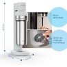 Machine a soda BRITA - SodaTRIO Blanche - 1 Bouteille 1L et 1 Cylindre de CO2...