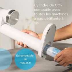 Machine a soda BRITA - SodaTRIO Blanche - 1 Bouteille 1L et 1 Cylindre de CO2...