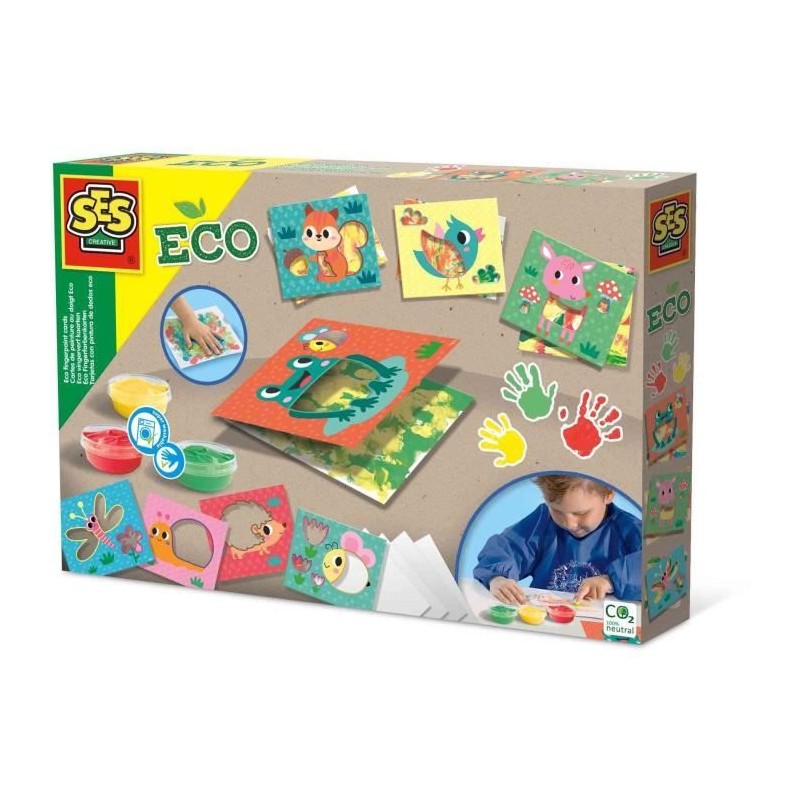 Cartes de peinture au doigt Eco - SES CREATIVE - Exprime-toi avec la