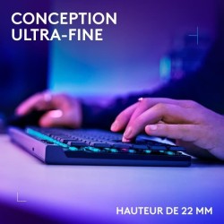 Clavier gamer - Sans fil - Logitech G - G515 TKL Lightspeed - AZERTY - Mécani...