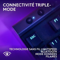 Clavier gamer - Sans fil - Logitech G - G515 TKL Lightspeed - AZERTY - Mécani...