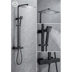 Colonne de douche OCEANIC - Mitigeur thermostatique corps froid - Pomme haute...