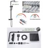Colonne de douche OCEANIC - Mitigeur thermostatique corps froid - Pomme haute...