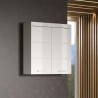 Meuble de salle de bain Rangement haut - 2 portes - Blanc - L 73 x P 23 x H 7...